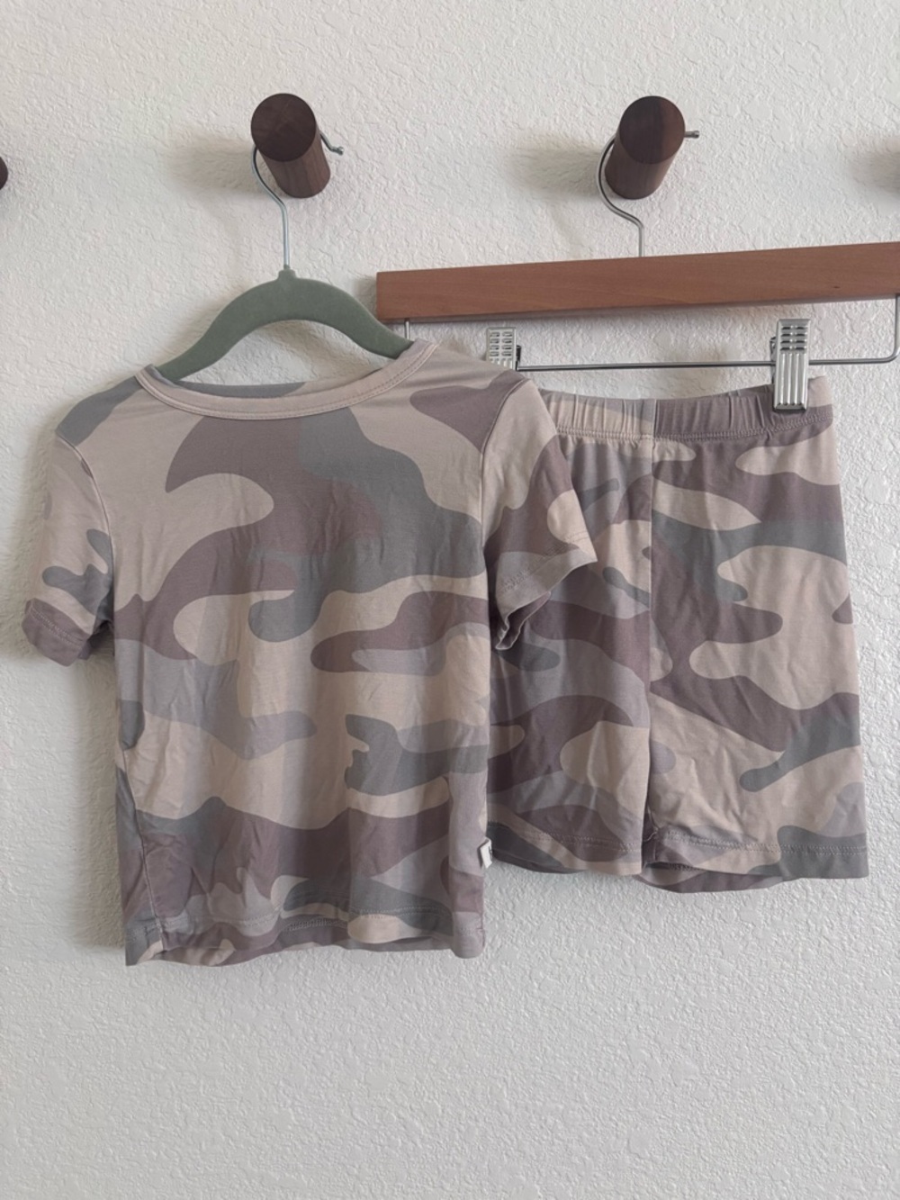 Forever French Baby Neutral Camo Short Matching Set